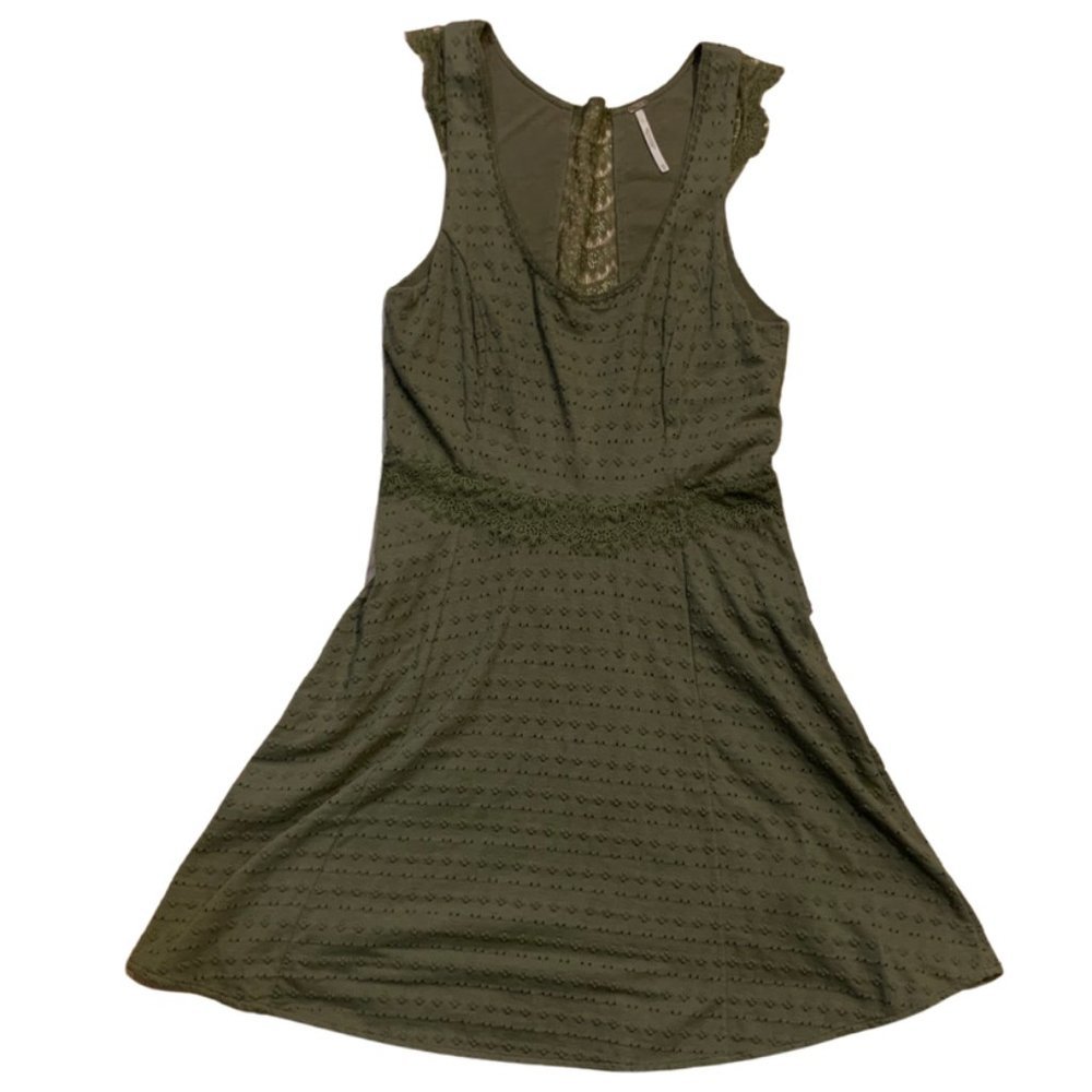Free People Olive Lace Sundress Size XS Great Condition